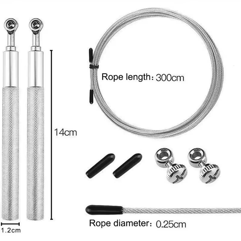1PCS Jump Rope Ultra-Speed Skipping Rope Steel Wire Jumping Ropes for Boxing Gym Fitness Training 3 Meters Adjustable Speed Gym