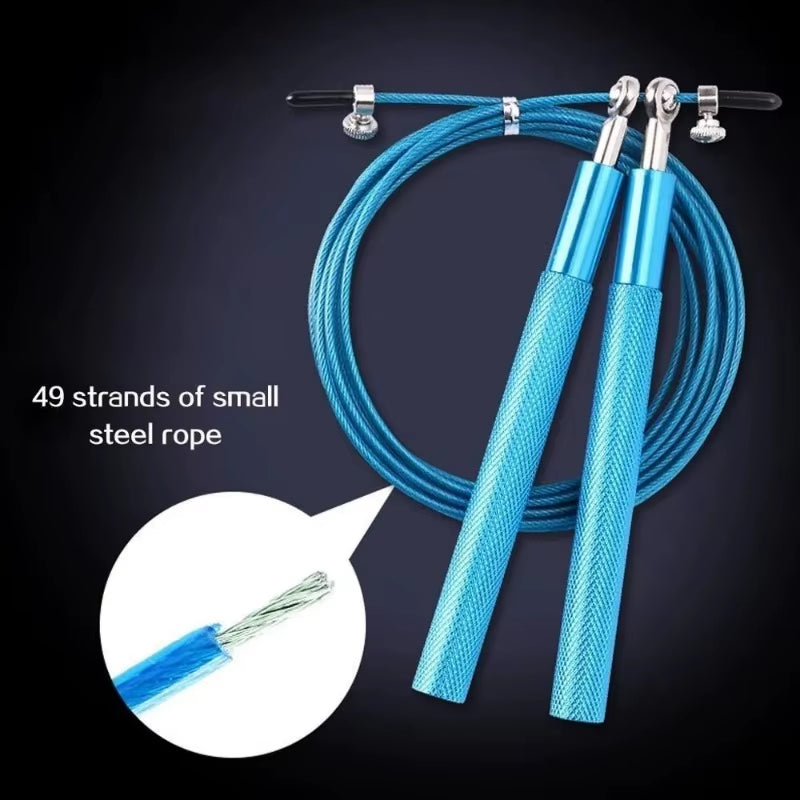1PCS Jump Rope Ultra-Speed Skipping Rope Steel Wire Jumping Ropes for Boxing Gym Fitness Training 3 Meters Adjustable Speed Gym