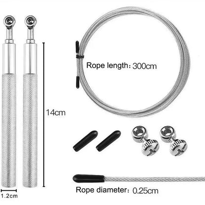 1PCS Jump Rope Ultra-Speed Skipping Rope Steel Wire Jumping Ropes for Boxing Gym Fitness Training 3 Meters Adjustable Speed Gym
